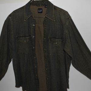 GAP denim flannel light jacket